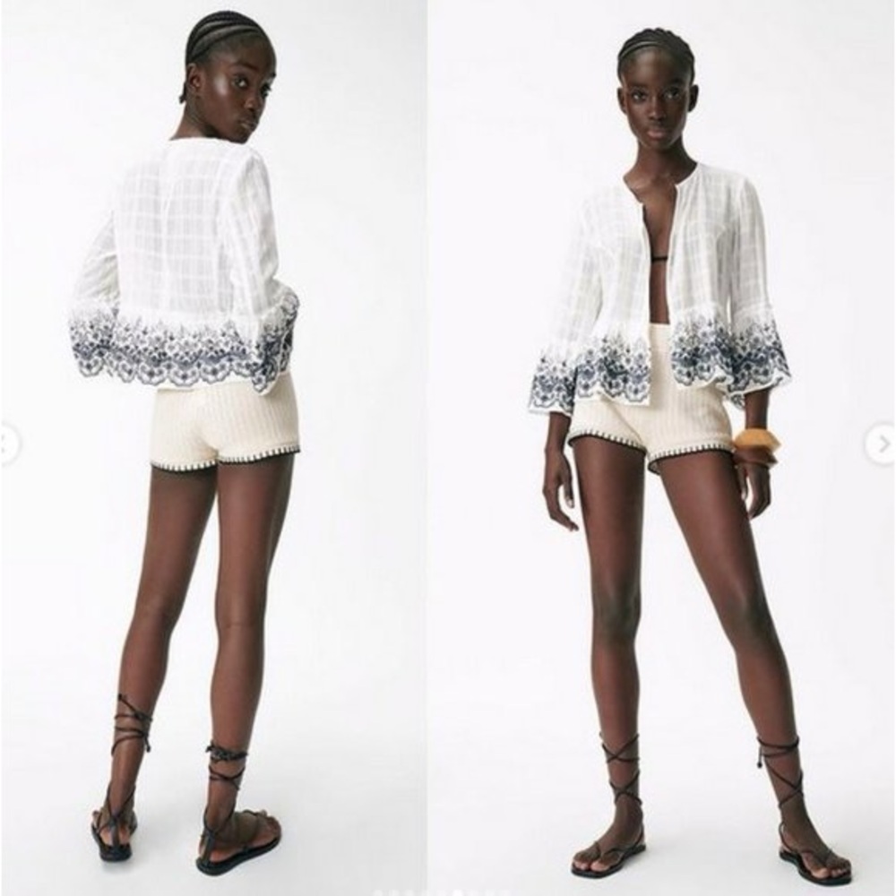 Zara Embroidered Blouse